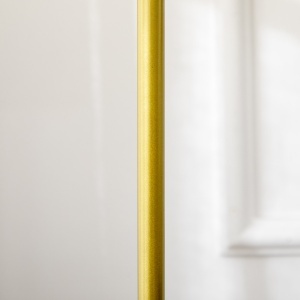Suport de haina pentru intrare, dormitor si sufragerie din metal si marmura, 35x25x152 cm, auriu si alb - Img 9