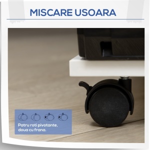 Suport Mobil pentru Imprimanta – Cu Sertar & Raft Reglabil - Img 5