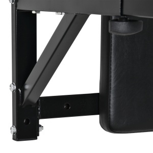 suport tractiuni, fixare perete, 70x48x53-63cm, negru - Img 8