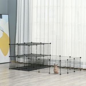 tarc Modular Iepuri – 175×105×70 cm, Metal cu Accesorii - Img 2