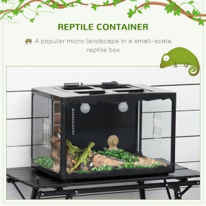 Terariu din Sticla 60×40×40,5 cm – Pentru testoase & Reptile - Img 4