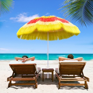 Umbrelă Hawaiană Portabilă, Acoperitoare Ø160cm, Impermeabilă, Înălțime până la 180cm - Img 2