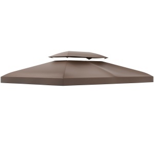 Acoperis de Schimb pentru Gazebo de Gradina, Impermeabil, Dublu Strat, 3x4 m - Img 1