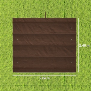 Acoperiș Pergolă Retractabil, Copertină pentru Umbră, UV30+, Gri Închis - Img 3