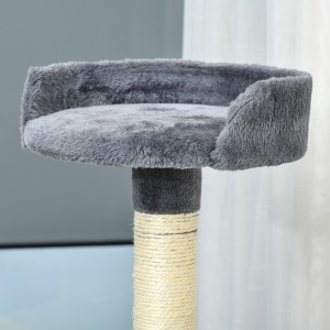 Ansamblu de Joaca pentru Pisici cu inaltime de 200 cm, cu Stalpi din Sisal, Compartimente si Hamace din PAL si Plus - Img 9
