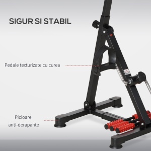 Aparat de antrenament Bicicleta de antrenament portabila reglabila pe inaltime cu afisaj LCD si role pentru masaj la picioare pentru varstnici, Batrani - Img 7