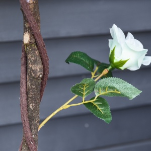 Arbore Artificial Camelia cu 21 Flori, Ghiveci Înalt, 90 cm, Plantă Decorativă Interior & Exterior - Img 8