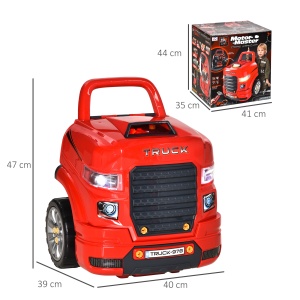 Atelier Camion Jucarie cu Motor, 61 Accesorii pentru Copii 3-5 Ani - Img 3