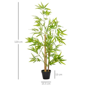 bambus artificial in ghiveci, 120 cm, verde - Img 3