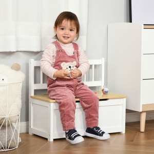Banca Copii 2-in-1 – Cutie Depozitare Lemn 60×30×50 cm - Img 2