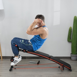 Bancă Sit‑Up Pliabilă cu Înălțime Reglabilă pentru Casă, Birou și Sală, Antrenament Abdomen & Fitness - Img 2
