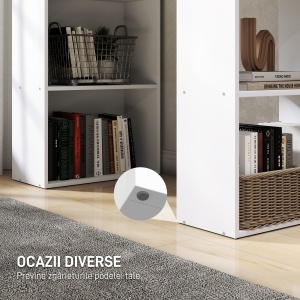 birou modern cu biblioteca 120x55x120cm - Img 6