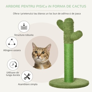 Cactus de Zgariat pentru Pisici 40×40×65 cm - Img 4