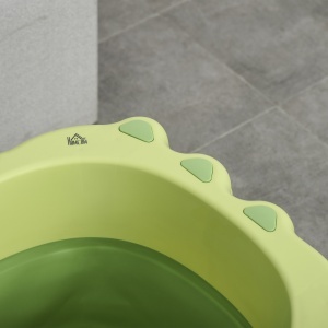 Cadita pentru baita pentru nou-nascuti si copii cu varsta intre 0-6 ani, din plastic antiderapant, verde, 75.3x55.4x43cm - Img 8