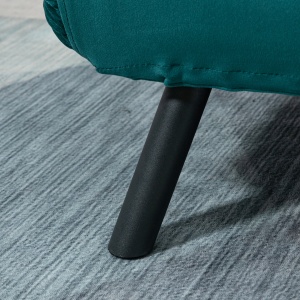 Canapea Extensibila 3-in-1 – Catifea Verde Marin, Spatar Reglabil - Img 7