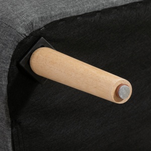 Canapea Minimalista – Gri inchis, Compacta & Fara Cotiere - Img 9
