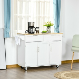 Carucior Bucatarie Multifunctional cu Sertare & Usi, 121×46×91 cm - Img 2