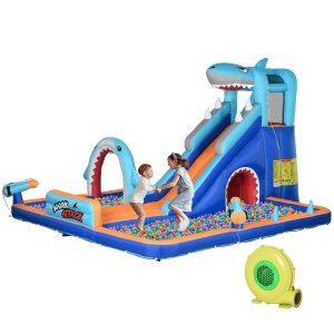 Castel Gonflabil Copii 6‑in‑1 – Parc Acvatic cu Tobogan & Piscina