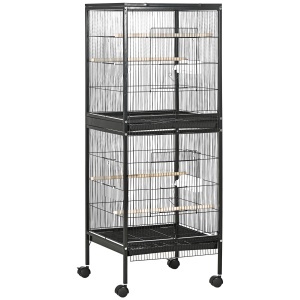 Colivie Pasari 140 cm cu Roti si Accesorii - Img 1