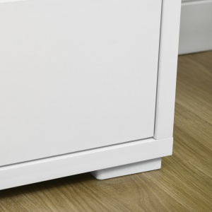 Comoda 6 Sertare 140×37×75 cm Alb/Natur - Img 9