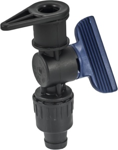 Conector cu robinet pentru furtun plat 17 mm