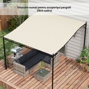 Copertina de rezerva pentru pergola 2,5 x 3(m), Bej - Img 7
