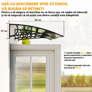 Copertina moderna din PP, 200x96x27 cm, negru - Img 7