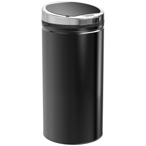 Coș de gunoi automat de 50L cu senzor infraroșu, din oțel și plastic, 30.5x30.5x81.5cm - Img 1