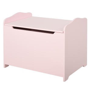 Cufar Jucarii din Lemn cu Capac Amortizat 60x40x48cm - Img 1