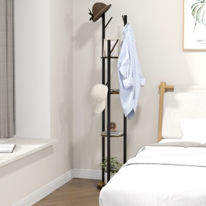 Cuier Rotativ Industrial – 4 Rafturi & 8 Carlige, 175 cm - Img 7