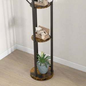 Cuier Rotativ Industrial – 4 Rafturi & 8 Carlige, 175 cm - Img 9