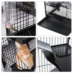 Cusca Animale Mici 64×43.5×93 cm – Cu Rampe, Platforme & Roti - Img 8