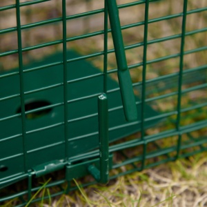 Cusca Capcana pentru Animale cu o Singura Usa, 60x18x20cm, Verde - Img 9