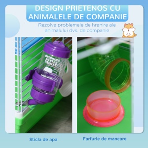 cusca cu 5 niveluri pentru rozatoare, 46x30x58 cm - Img 5