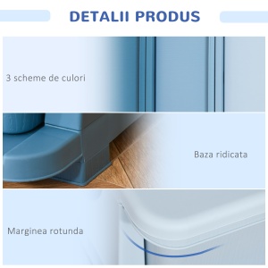 dulap cu 3 sertare, din plastic, 37x37x56.5 - Img 5