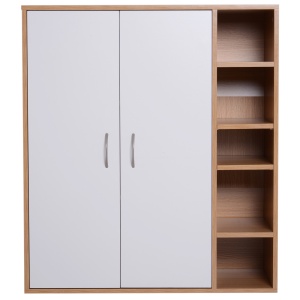 Dulap de Perete 2 Usi – Lemn cu Rafturi Reglabile 80×32×90,5 cm - Img 4