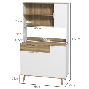 Dulap Modern 180 cm – Cu Usi, Sertare si Rafturi de Depozitare - Img 3