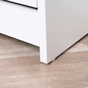 dulap pantofi, 3 compartimente, 60×24×132cm, alb - Img 9