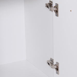 Dulapior cu 3 Usi si 2 Sertare in Lemn Granulat, Alb, 106x35x76cm - Img 8
