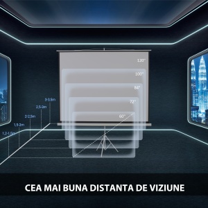 Ecran Proiectie 84" – Motorizat pentru Home Cinema - Img 7