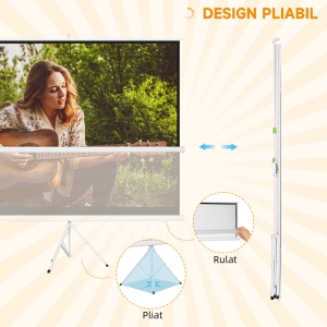 Ecran Proiector 120” – Format 4:3, Trepied Portabil & Stabil - Img 4