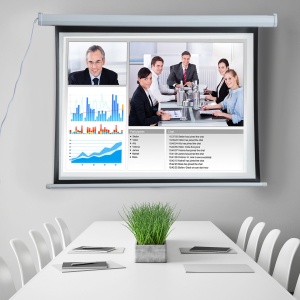 Ecran Proiector 120” – Motorizat, Alb, Ideal Home Cinema - Img 2