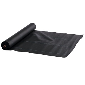 Folie pentru Mulcire 60g/m², Respirabilă și Anti-UV din Polipropilena, 100x2 m, Negru - Img 1
