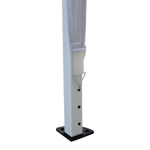 Gazebo Pliabil pentru Grădină - Alb, 2.95x2.95m, cu Accesorii Incluse - Img 4