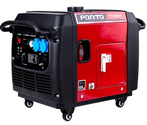 Generator pe benzina tip inverter 220V - 3.2kW Ponto, roti transport PT3650iS
