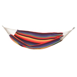 hamac din bumbac si poliester 2x1.5m, multicolor - Img 1