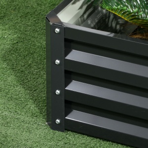 Jardiniera pentru Plan de Cultivare inaltat pe 2 Niveluri din Otel, Jardiniera Supraetajata cu Parte Inferioara Deschisa - Img 7