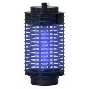 Lampă Antițânțari cu Lumină UV, 3W, pentru Interior și Exterior, Negru - Img 1