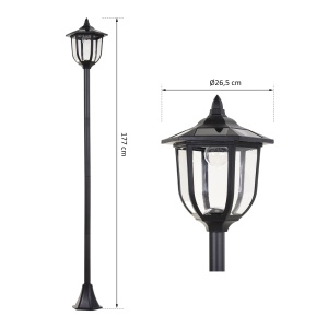 Lampa de Extern cu 6 Lumini LED Pornire Automata Impermeabil - Img 3