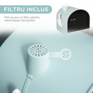 Litiere inchisa pentru Pisici – Cu Tava Detasabila & Filtru - Img 6